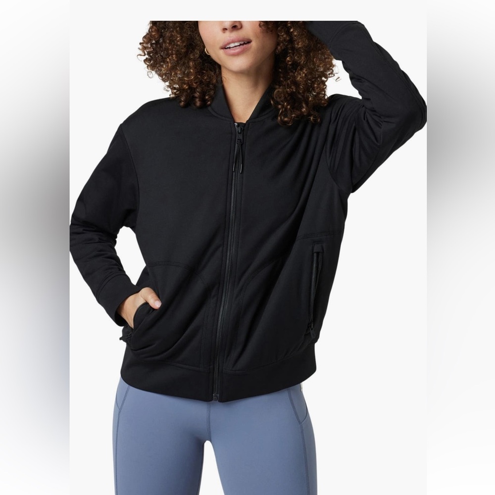 Vuori Black halo basin Women's Bomber Jacket